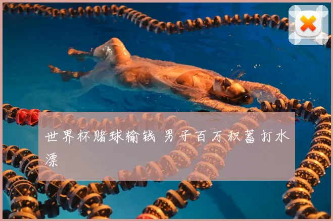 世界杯赌球输钱 男子百万积蓄打水漂